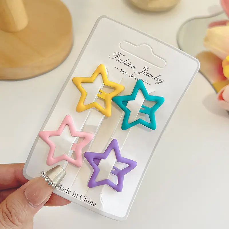 Pentagram Hairpin Clip Set 5 Pcs 6x1.5cm - Image 40
