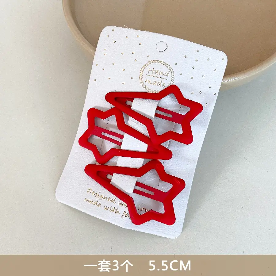 Pentagram Hairpin Clip Set 5 Pcs 6x1.5cm - Image 53