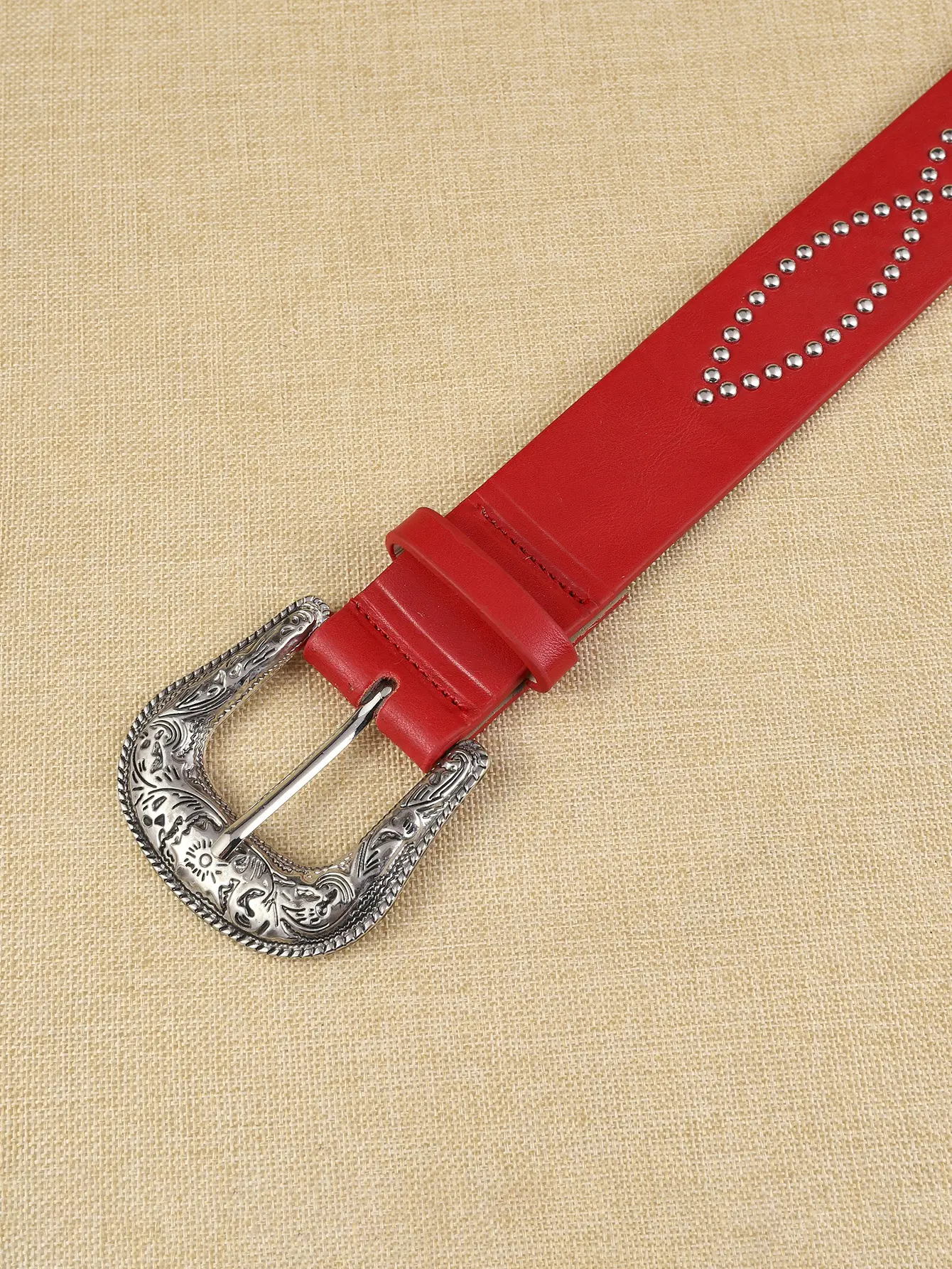 Trendy Punk Gem Belt for Women Black Brown Silver