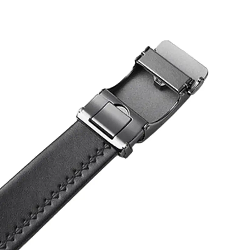 Men's Black Automatic Buckle Watch Band D1D017 - Image 4