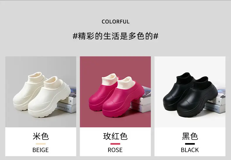 Waterproof Thick-Soled Cotton Slippers for Women, Winter Outdoor Wear, 2026 New Model, Closed Heel, Indoor Home Maternity Fleece-Lined Warm Cotton Shoes — feature 18