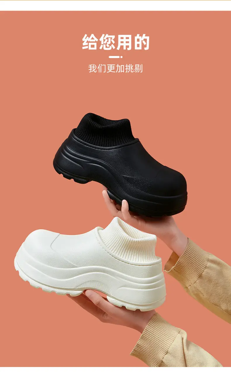 Waterproof Thick-Soled Cotton Slippers for Women, Winter Outdoor Wear, 2026 New Model, Closed Heel, Indoor Home Maternity Fleece-Lined Warm Cotton Shoes — feature 23