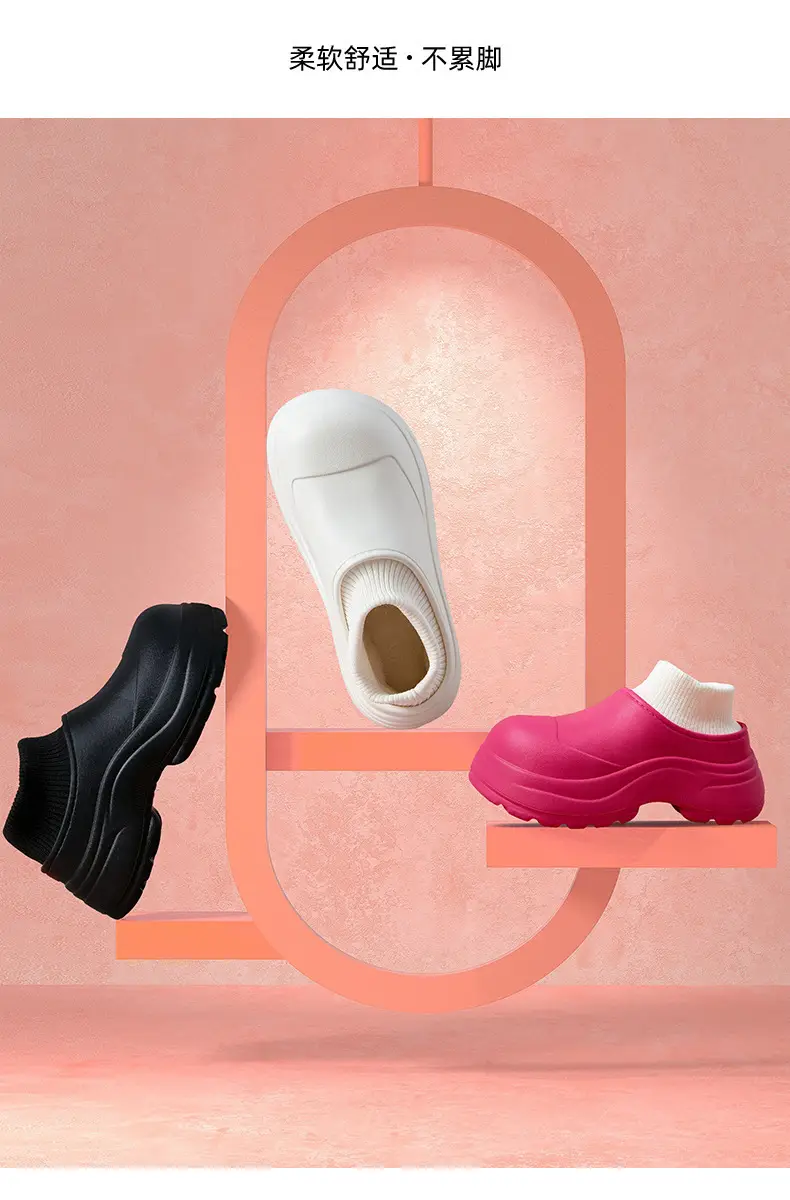 Waterproof Thick-Soled Cotton Slippers for Women, Winter Outdoor Wear, 2026 New Model, Closed Heel, Indoor Home Maternity Fleece-Lined Warm Cotton Shoes — feature 25