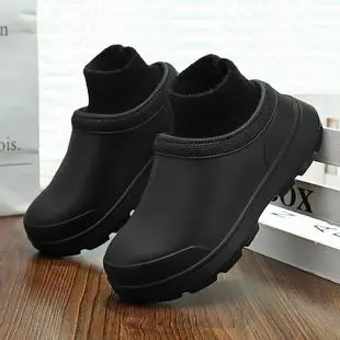 Waterproof Thick-Soled Cotton Slippers for Women, Winter Outdoor Wear, 2026 New Model, Closed Heel, Indoor Home Maternity Fleece-Lined Warm Cotton Shoes — feature 6