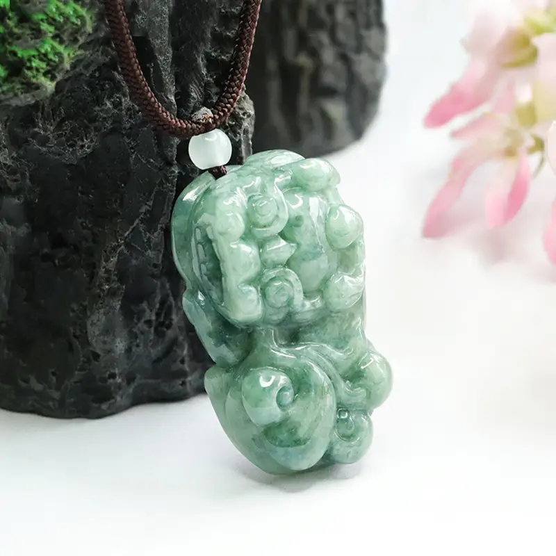 Guan Yu Jade Pendant Full Color Overlord Pixiu Necklace — feature 8