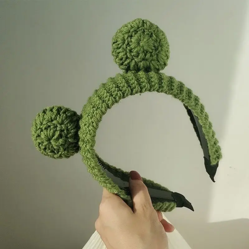 Cute Wool Frog Headband with Big Eyes for Girls — feature 3