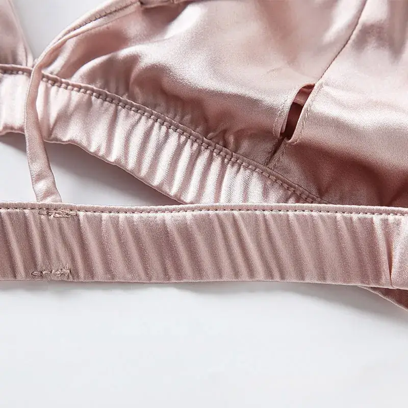French Silk Wireless Bra Solid Color - Image 8