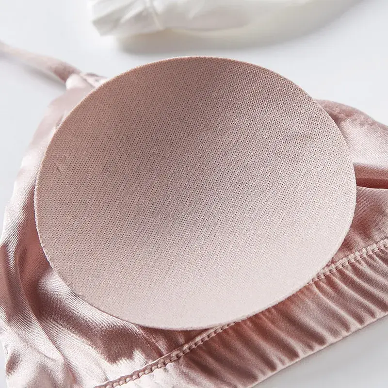 French Silk Wireless Bra Solid Color - Image 9