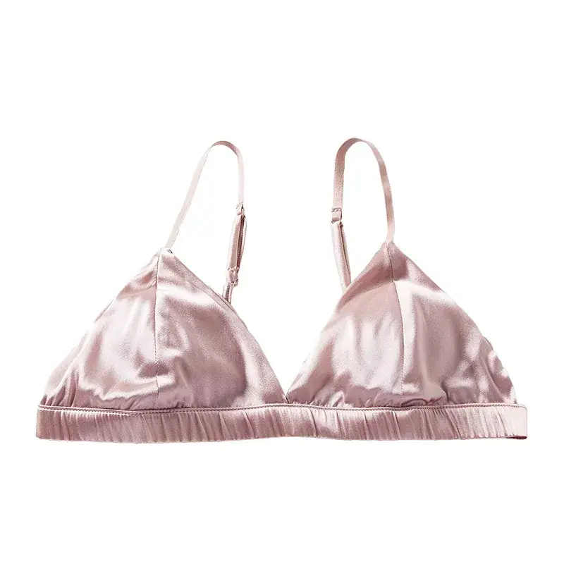 French Silk Wireless Bra Solid Color - Image 10