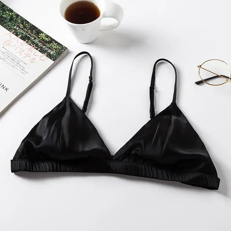 French Silk Wireless Bra Solid Color - Image 2
