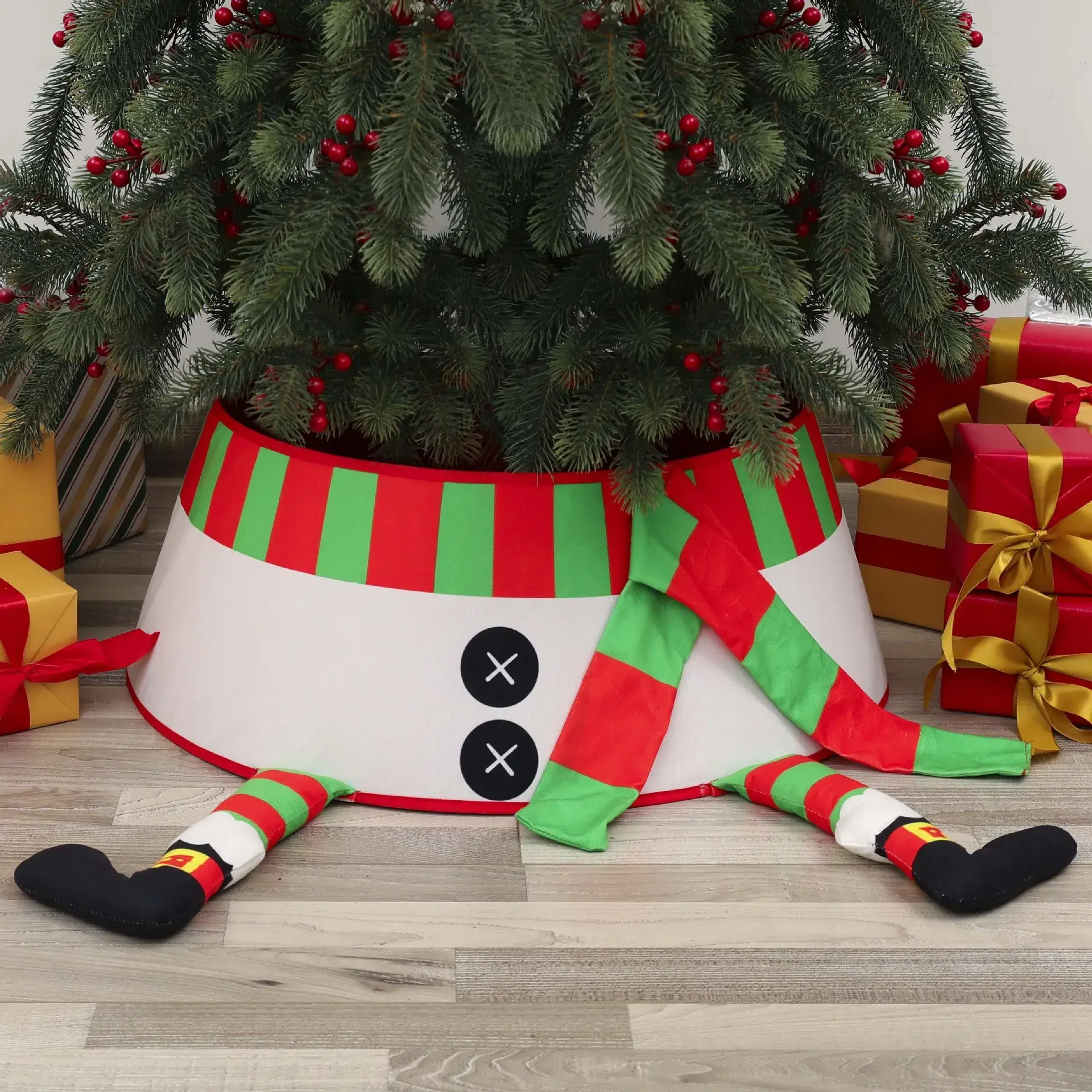 Christmas Tree with Fluffy Feet Decor - Image 2