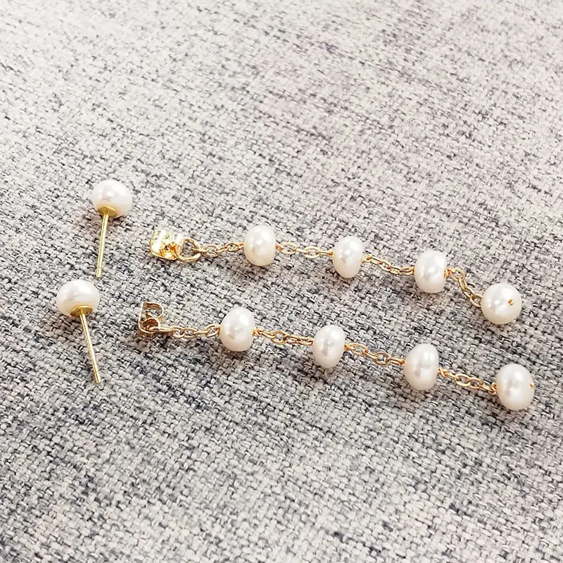 Natural Pearl Gypsophila Earrings for Women — feature 11