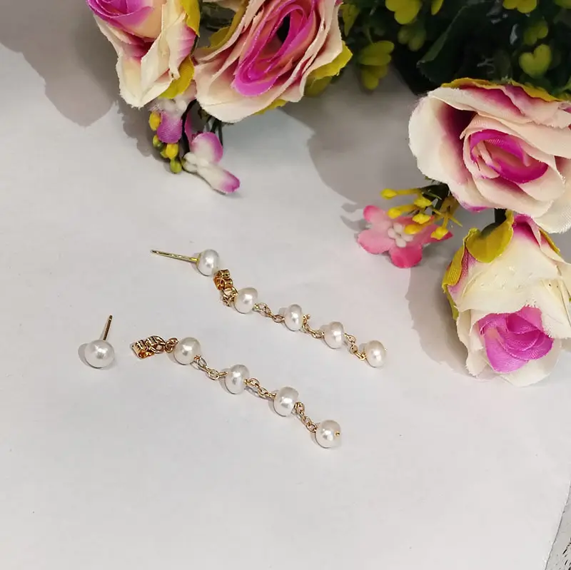 Natural Pearl Gypsophila Earrings for Women — feature 13