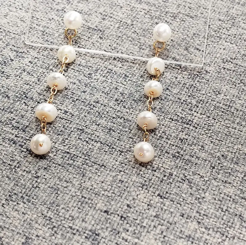 Natural Pearl Gypsophila Earrings for Women — feature 9
