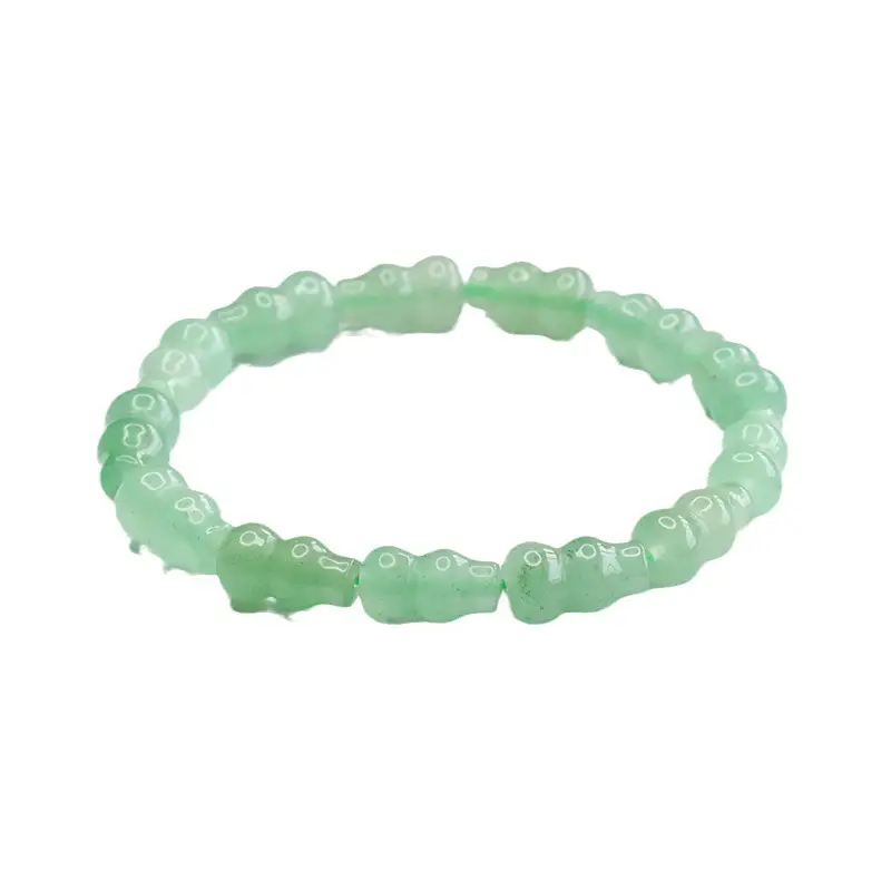 Green Jade Gourd Bracelet for Women Men
