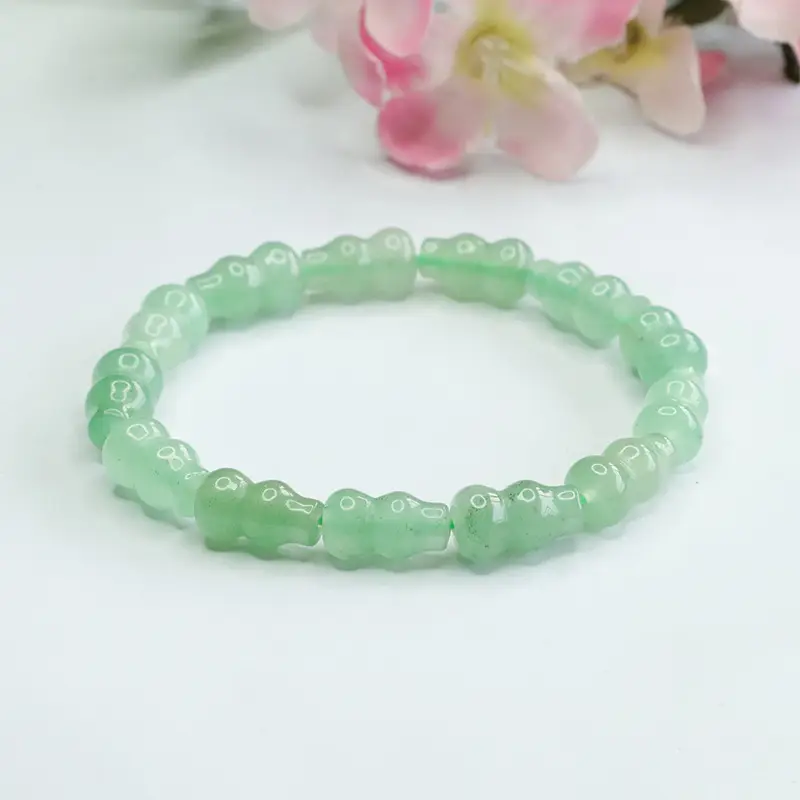 Green Jade Gourd Bracelet for Women Men — feature 5