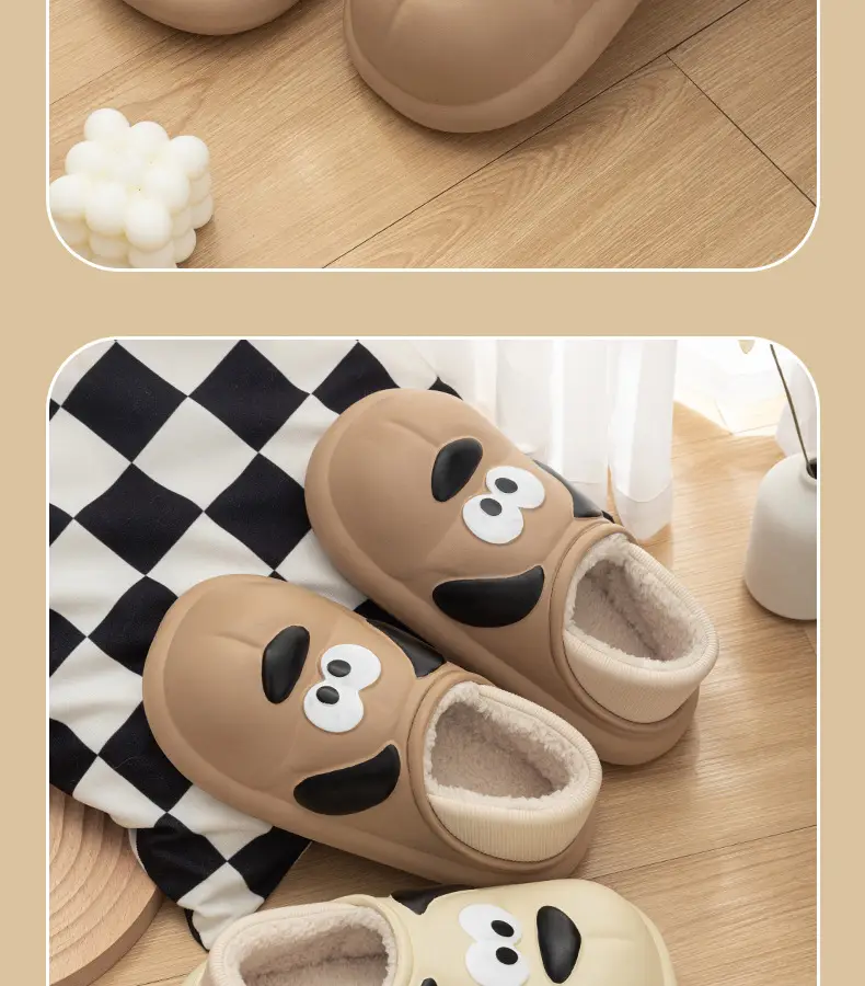 Waterproof cotton slippers women's winter thick-soled indoor home home non-slip outdoor couple cotton slippers men's winter — feature 15