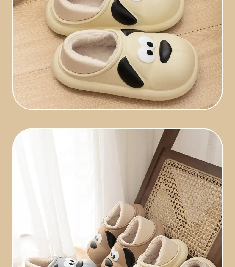 Waterproof cotton slippers women's winter thick-soled indoor home home non-slip outdoor couple cotton slippers men's winter — feature 16