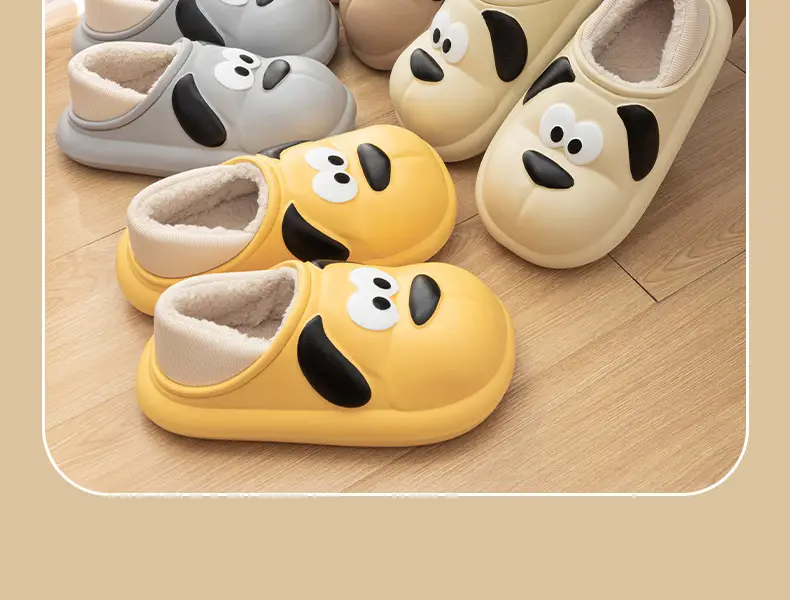 Waterproof cotton slippers women's winter thick-soled indoor home home non-slip outdoor couple cotton slippers men's winter — feature 17