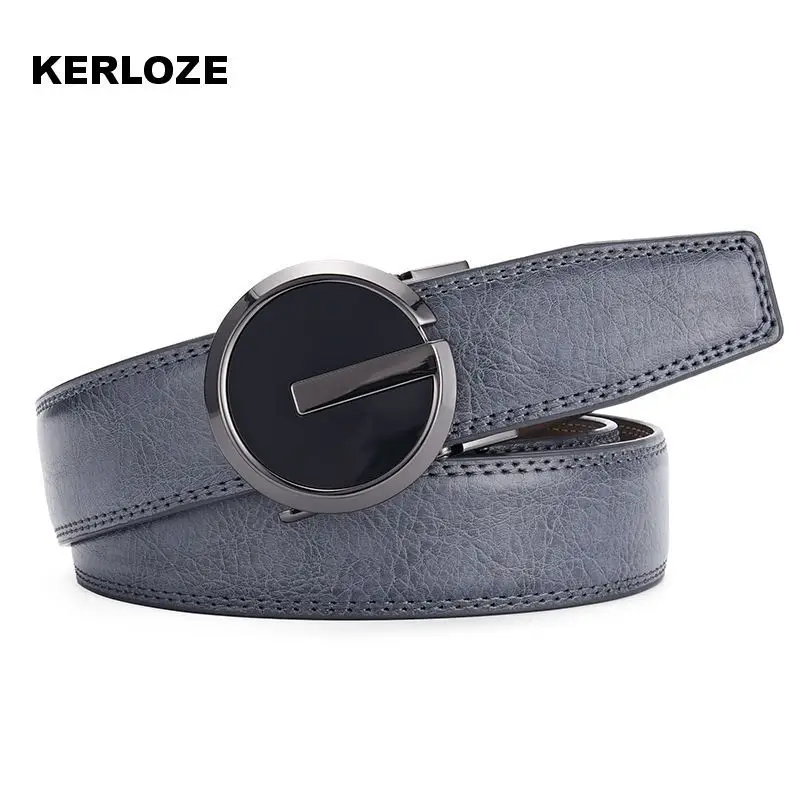 Men's Genuine Leather Belt with Automatic Buckle - Image 9