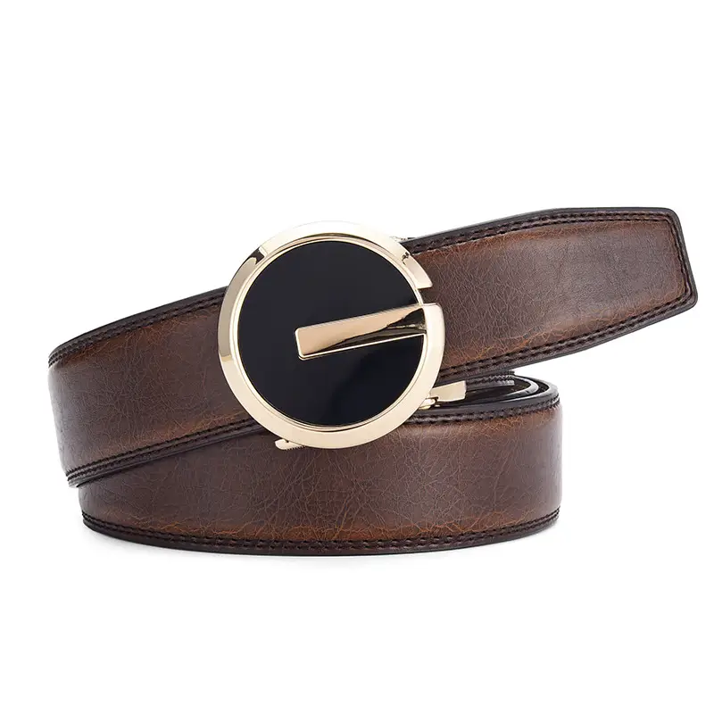 Men's Genuine Leather Belt with Automatic Buckle - Image 12