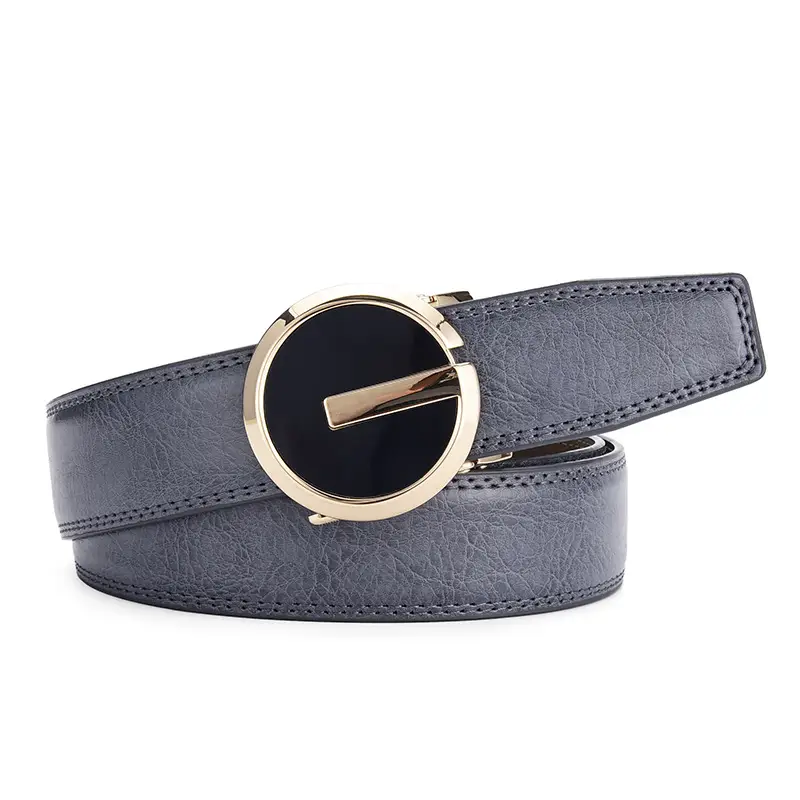 Men's Genuine Leather Belt with Automatic Buckle - Image 13