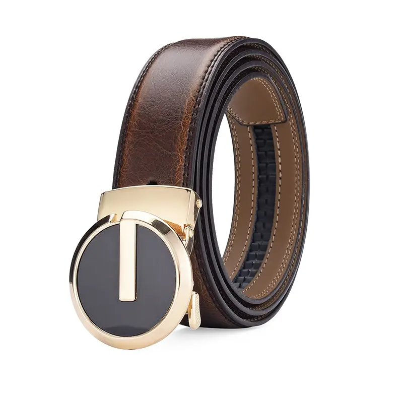 Men's Genuine Leather Belt with Automatic Buckle — feature 13