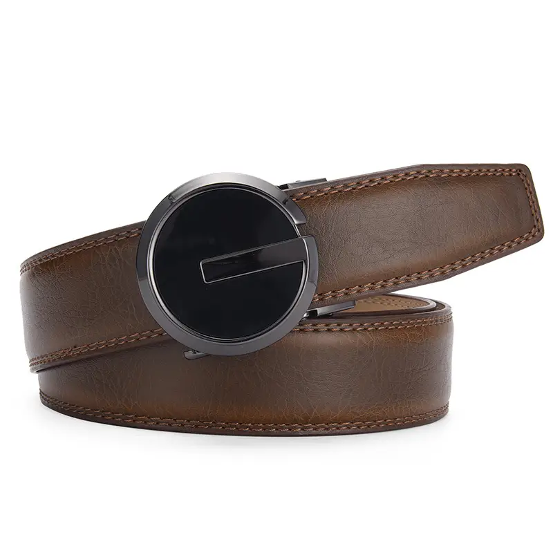 Men's Genuine Leather Belt with Automatic Buckle — feature 16