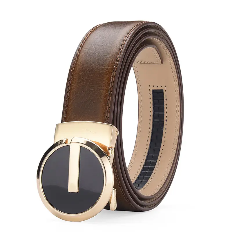 Men's Genuine Leather Belt with Automatic Buckle — feature 17