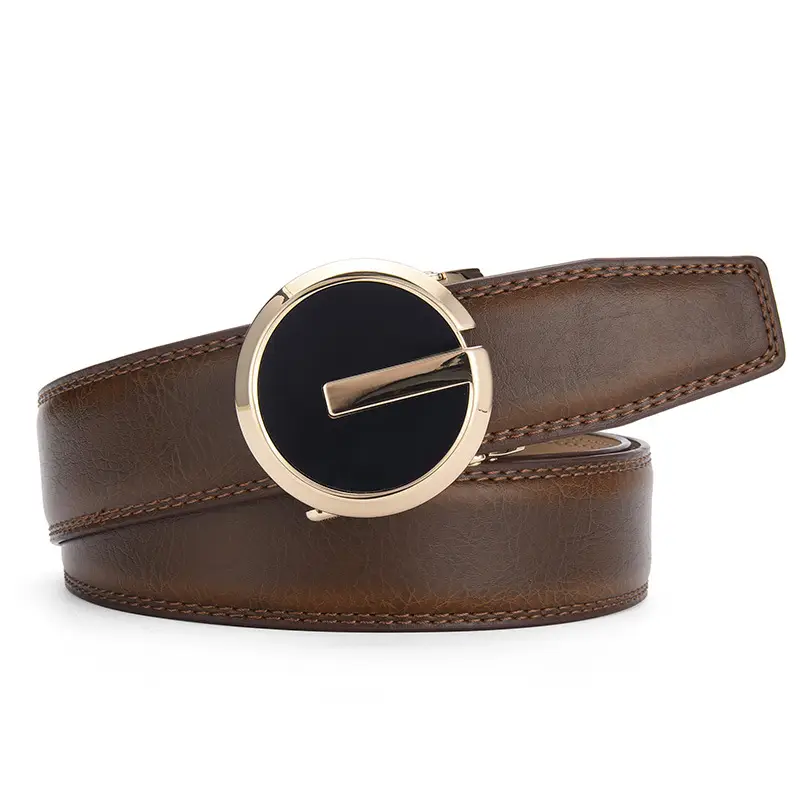 Men's Genuine Leather Belt with Automatic Buckle — feature 18