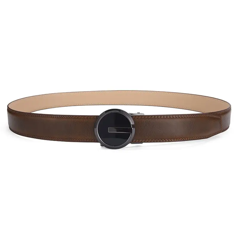 Men's Genuine Leather Belt with Automatic Buckle — feature 22