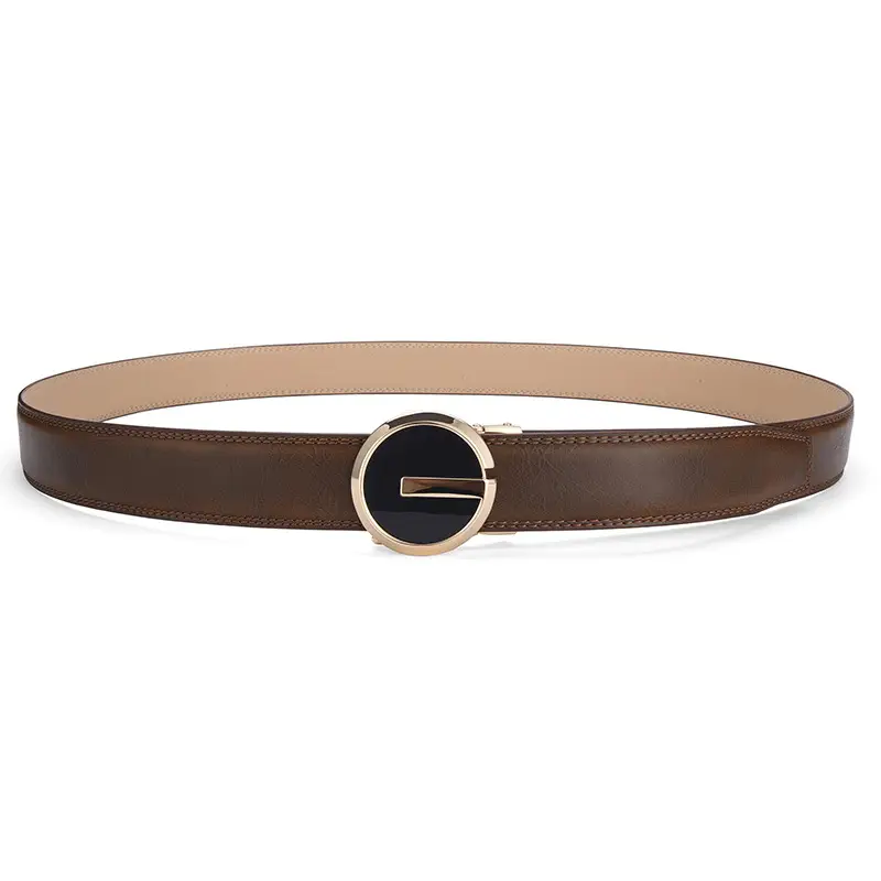 Men's Genuine Leather Belt with Automatic Buckle — feature 23