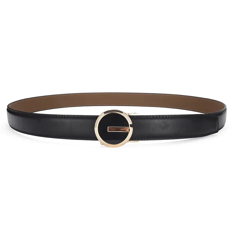 Men's Genuine Leather Belt with Automatic Buckle — feature 25