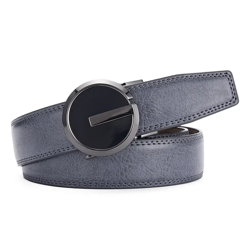 Men's Genuine Leather Belt with Automatic Buckle — feature 3
