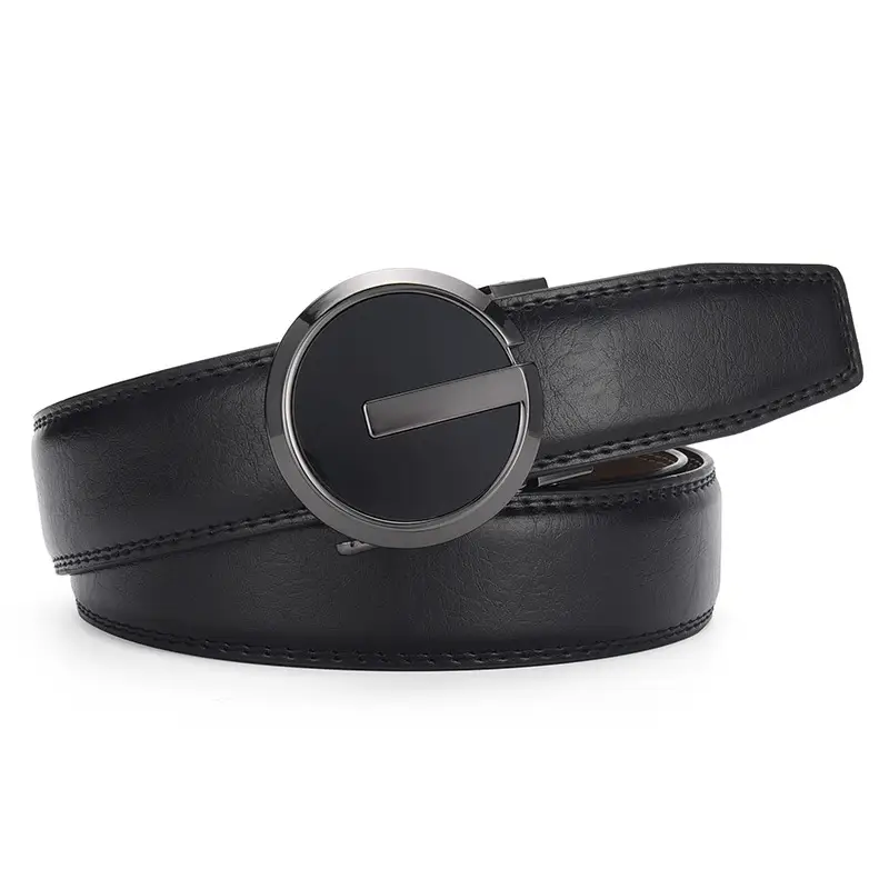 Men's Genuine Leather Belt with Automatic Buckle — feature 8