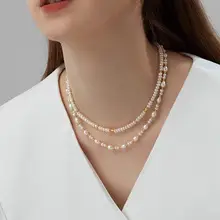 Nina Pearl Clavicle Chain for Girls High Grade Light — feature 15