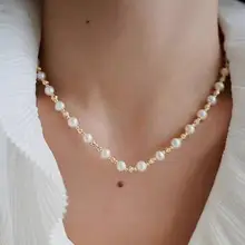 Nina Pearl Clavicle Chain for Girls High Grade Light — feature 17