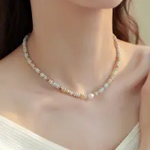 Nina Pearl Clavicle Chain for Girls High Grade Light — feature 3