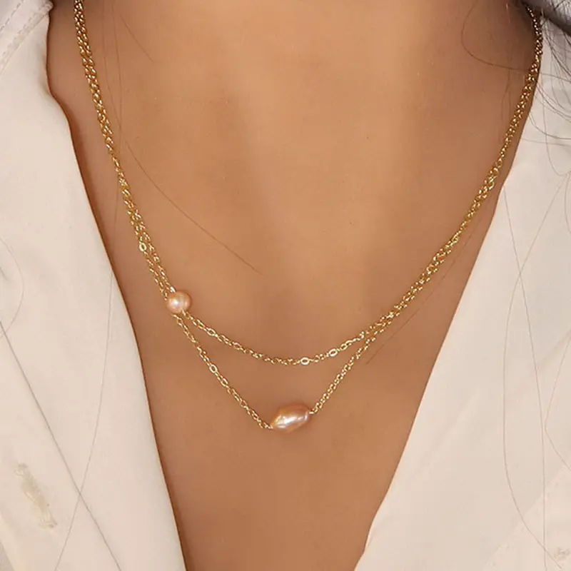 Nina Pearl Clavicle Chain for Girls High Grade Light