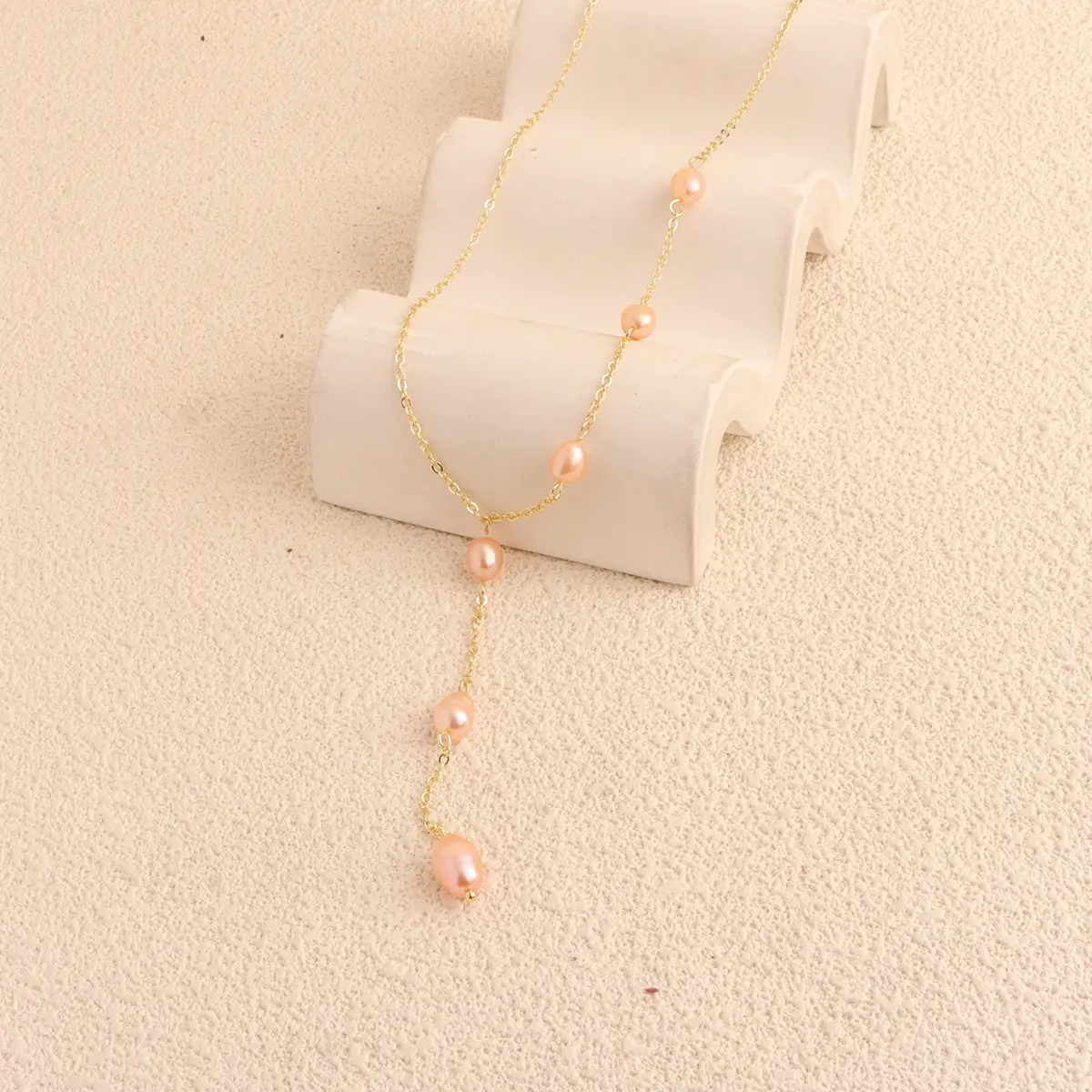 Nina Pearl Clavicle Chain for Girls High Grade Light