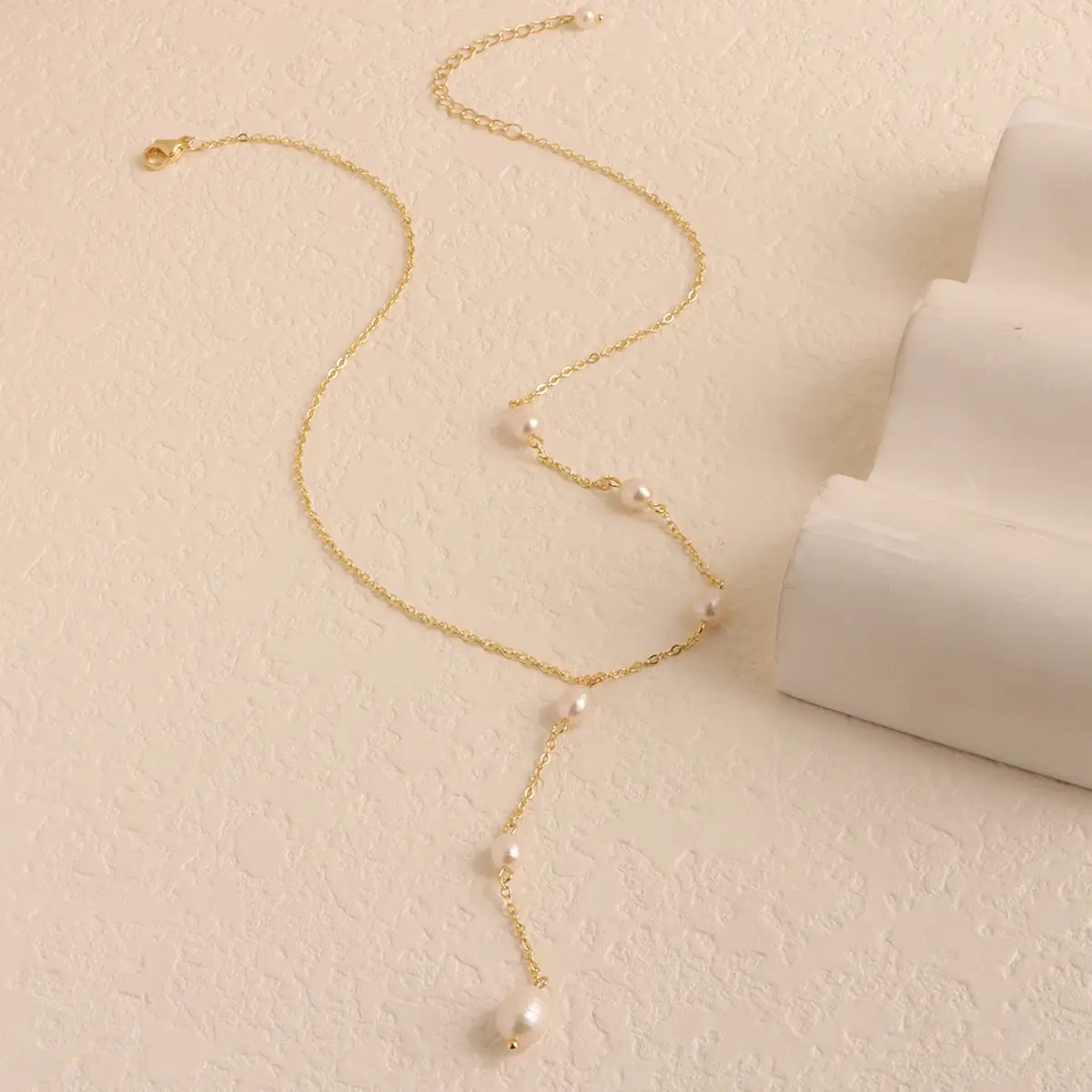 Nina Pearl Clavicle Chain for Girls High Grade Light