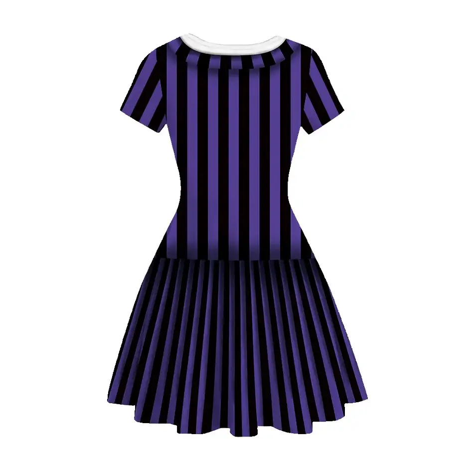 3D Printed Princess Dress Black White Skirted A-Line — feature 2