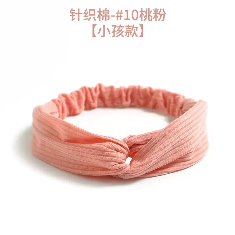 White Knitted Cotton Elastic Hair Band for Women - Image 4