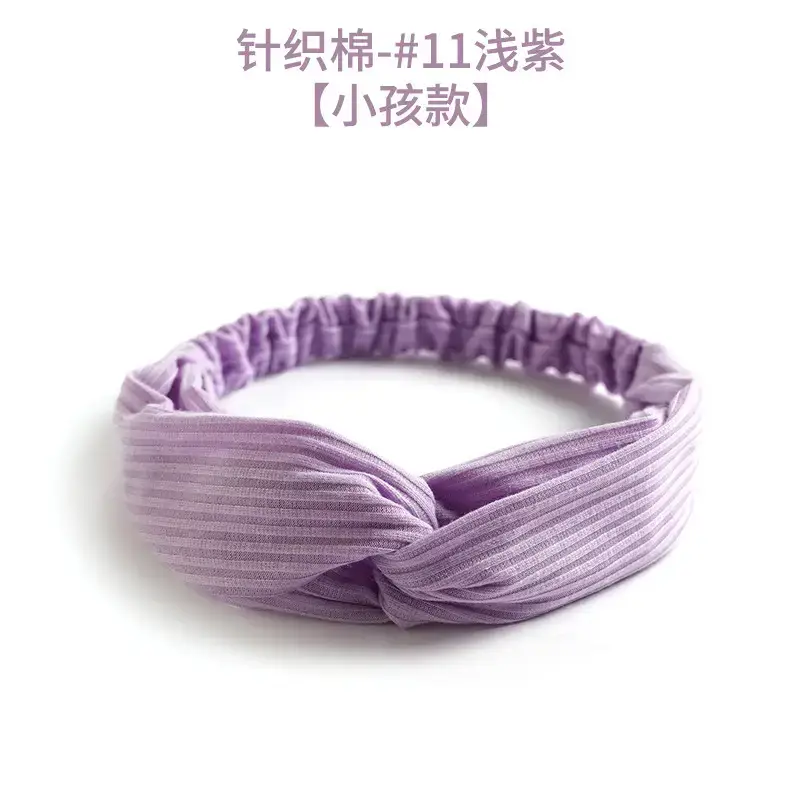 White Knitted Cotton Elastic Hair Band for Women - Image 5