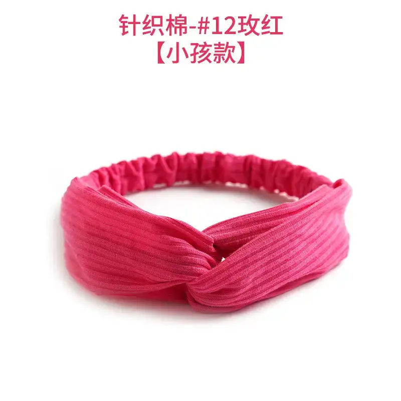 White Knitted Cotton Elastic Hair Band for Women - Image 6