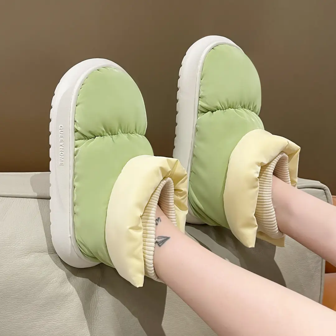Waterproof Snow Boots for Women, Autumn and Winter, Fleece-Lined and Thickened, Outdoor Wear, 2026 New Model, Thick-Soled, Non-Slip, Northeast-Style Large Cotton Shoes for Women - Image 3