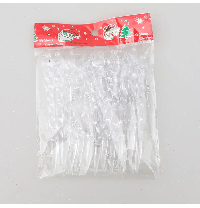12 Pcs Transparent Ice Cross Tree Decorants for Christmas — feature 8