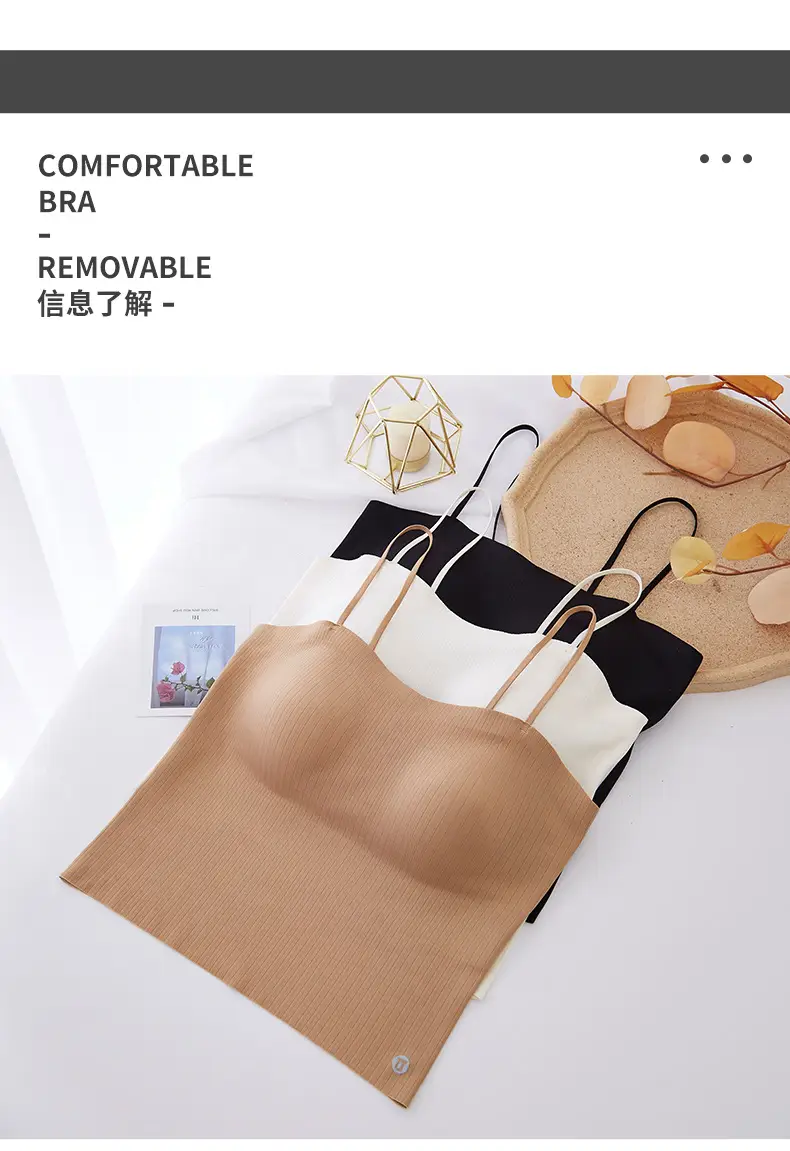 Beautiful Vest Sling Chest Pad Bra One-piece Small — feature 12