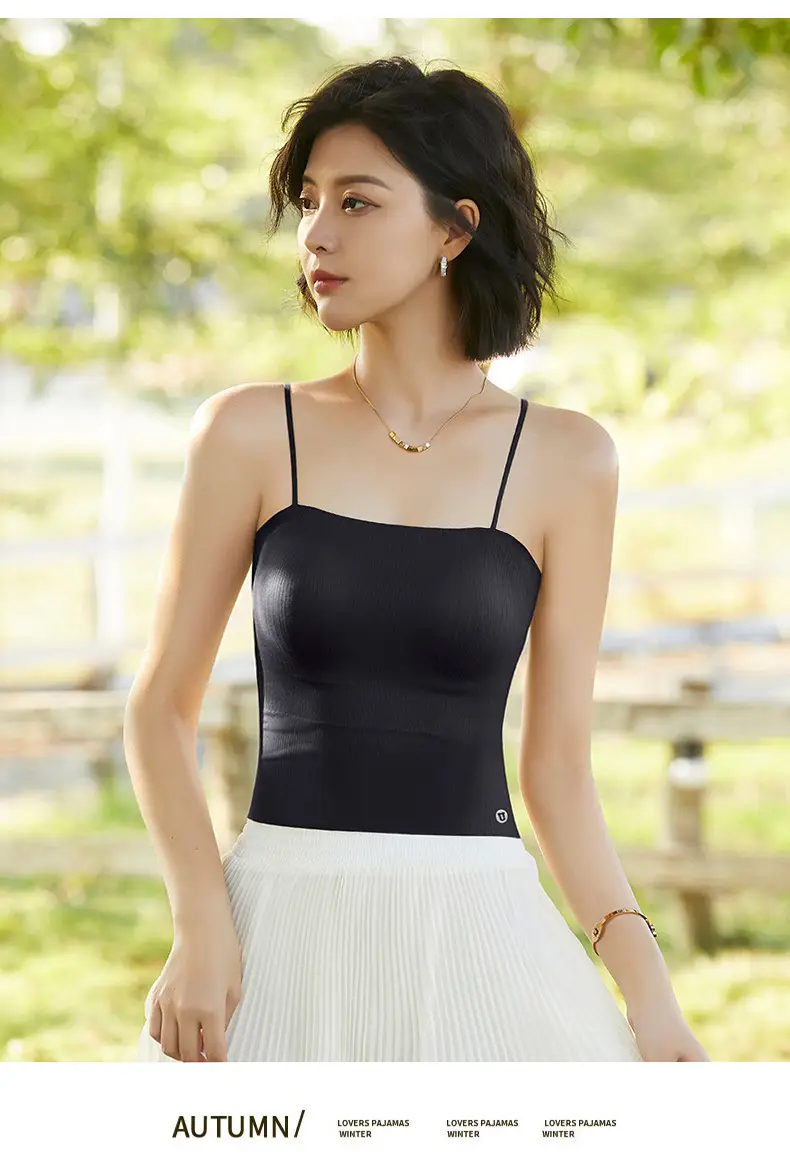Beautiful Vest Sling Chest Pad Bra One-piece Small — feature 15
