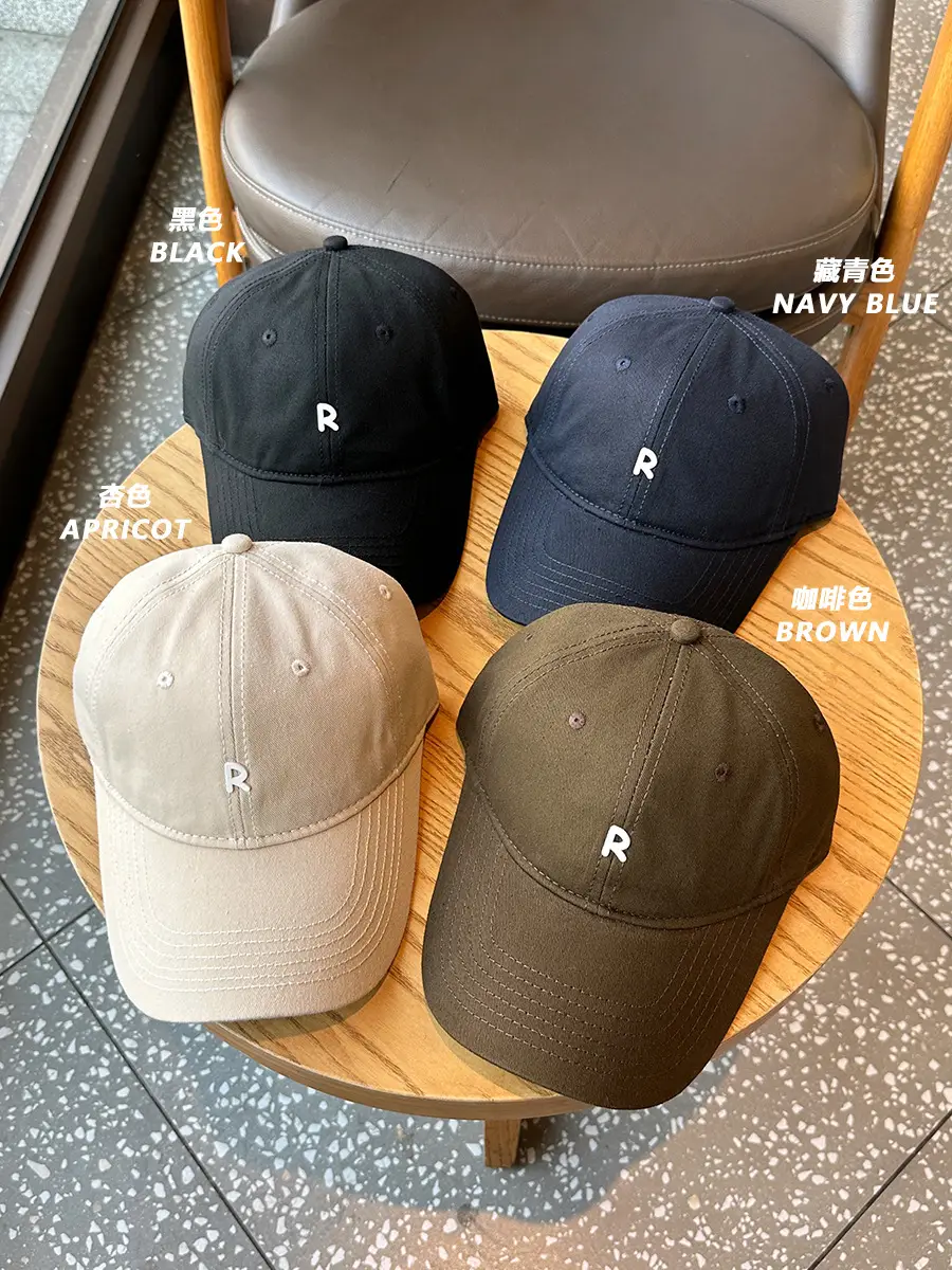Men Women Baseball Caps Korean Style Black Grey - Image 11